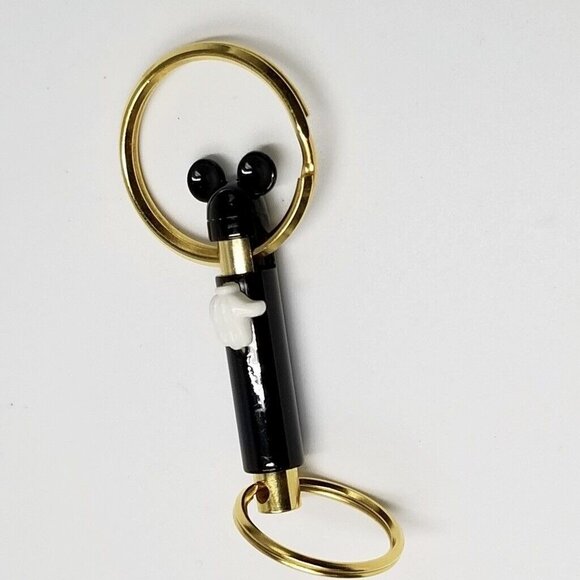 Vintage Cervantes Mickey Mouse Blue Neck Tie Key Ring New Lot 2 - Picture 5 of 6